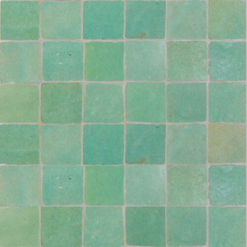 Island Green Tiles 3" x 3" 