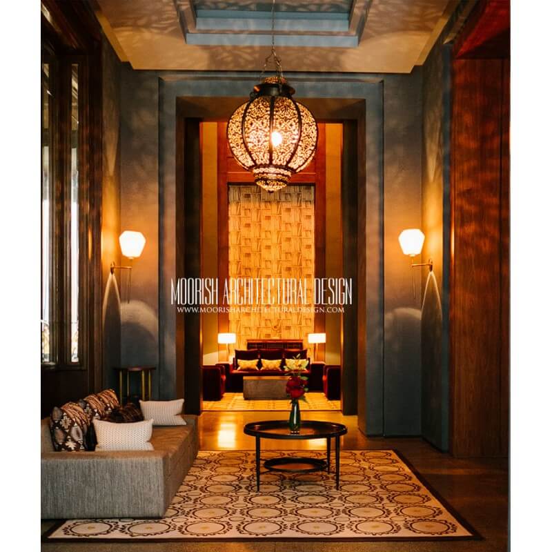 Moroccan bar lighting