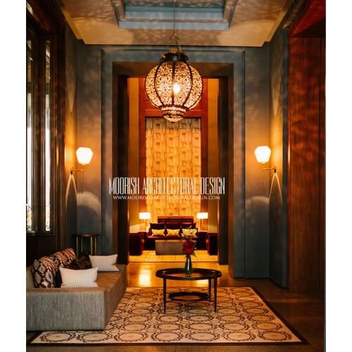 Moroccan bar lighting