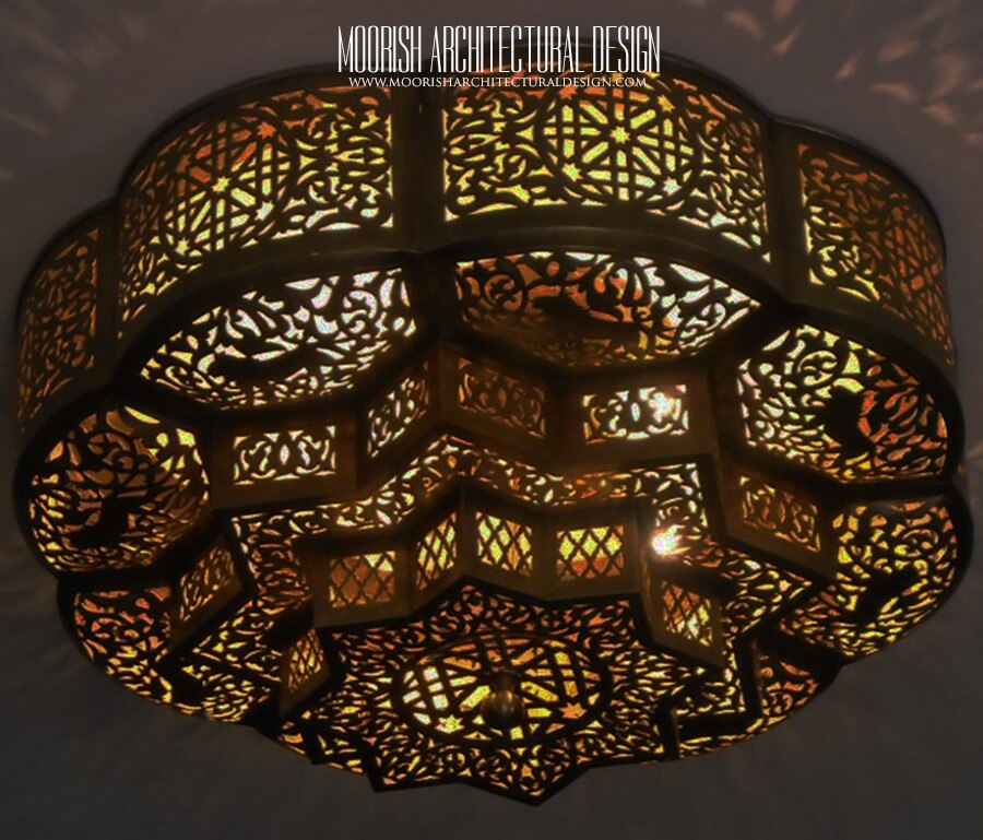 Moroccan Flush Mount Ceiling Lights Exotic Flush Ceiling Lamps