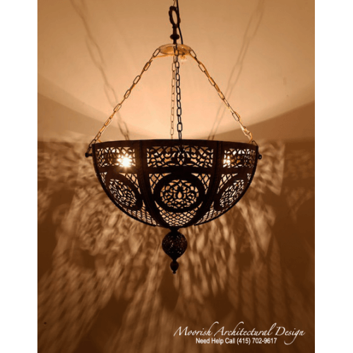 Moroccan Pierced Brass Pendant Lights